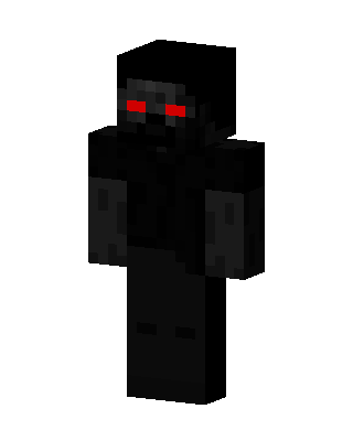 Black Glowing Villain Boy Minecraft skin