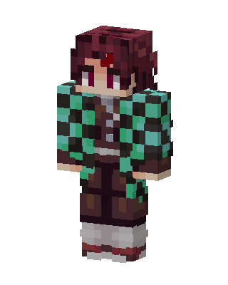 Tanjiro Kamado Minecraft anime skin