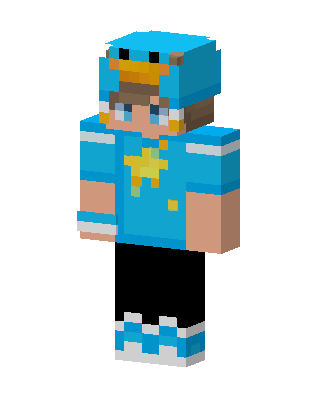 Duck Hoodie Boy skin, 3D preview