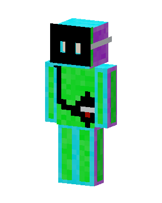 Neon Green Bot skin, 3D preview