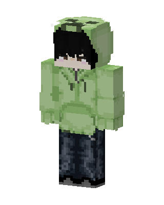 Green Hoodie Boy Minecraft skin