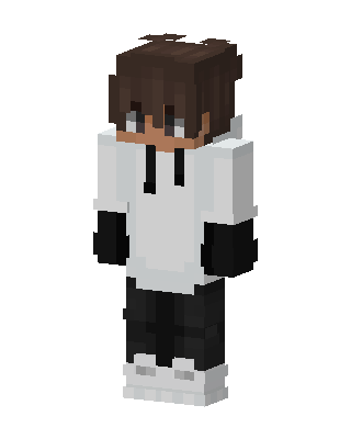 White Player Boy skin, 3D preview