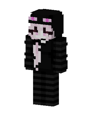 Black Villain Girl Minecraft skin