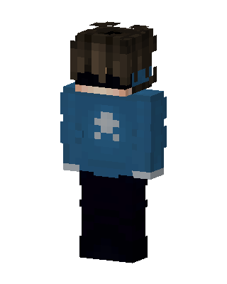 Blue Sweater Boy skin, 3D preview