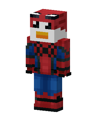 Penguin Spider-Man skin, 3D preview