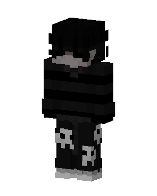 Black Ninja Boy skin, 3D preview