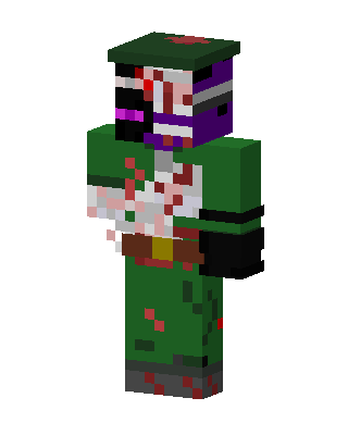 Green Holiday Boy skin, 3D preview