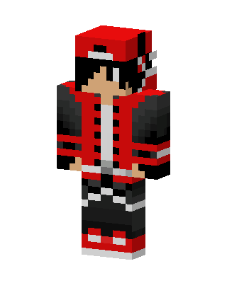 Red Hoodie Boy Minecraft skin