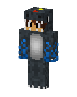 Black Hero Boy skin, 3D preview