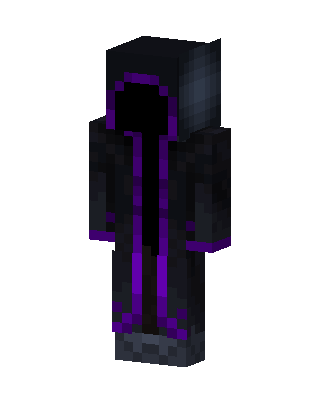Black Hooded Villain Boy skin, 3D preview