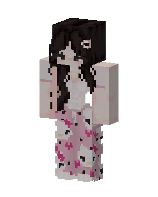 Hello Kitty Pajamas Minecraft skin