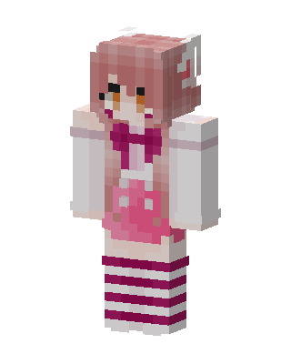 Pink Anime Girl Minecraft pink skin