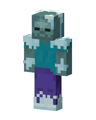 Frozen Zombie Minecraft holiday skin