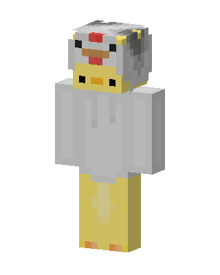 Chicken Hoodie skin, 3D preview