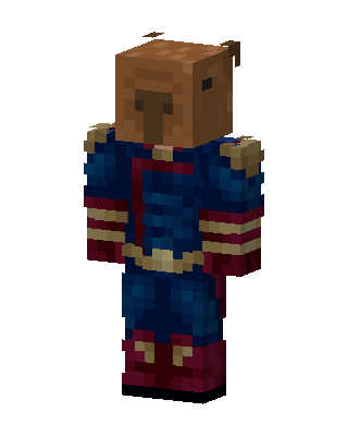 Blue Hero Boy skin, 3D preview