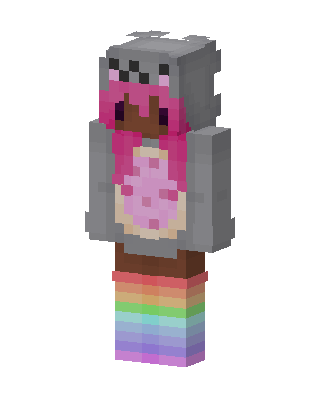 Nyan Cat Hoodie skin, 3D preview