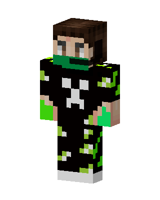 Black Mob Boy skin, 3D preview