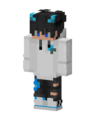 Blue Hoodie Boy Minecraft e-boy skin