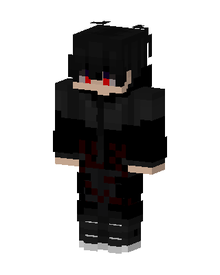 Black Ninja Boy skin, 3D preview