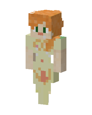 Cream Dress Alex skin, 3D preview