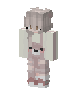 Bear Overalls skin, 3D preview