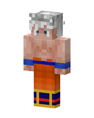 Ultra Instinct Goku skin, 3D preview