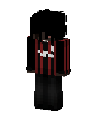 Black Villain Boy skin, 3D preview