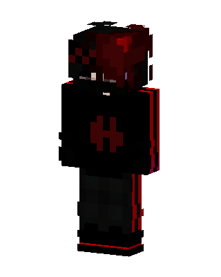 Crimson Hoodie skin, 3D preview