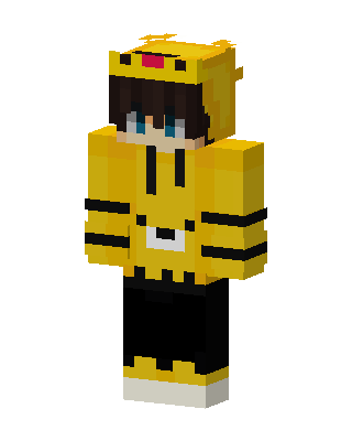 Golden Crown Hoodie skin, 3D preview