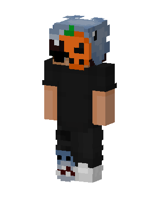 Black Masked Holiday Boy skin, 3D preview