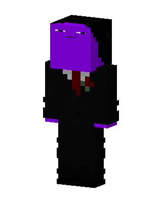 Purple Suit Guy skin, 3D preview