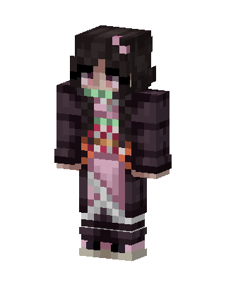 Nezuko Kamado skin, 3D preview
