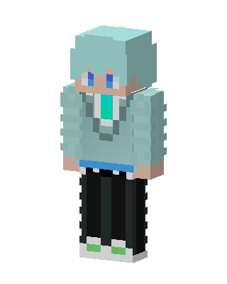 Teal Hoodie Boy Minecraft skin