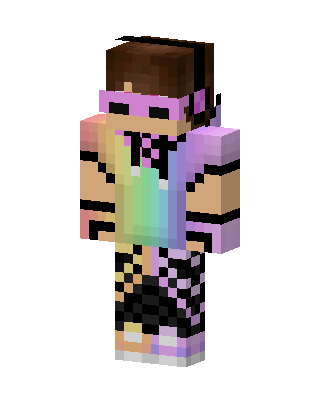 Pastel Rainbow skin, 3D preview