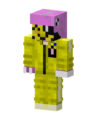 Yellow Hazmat Pinky skin, 3D preview