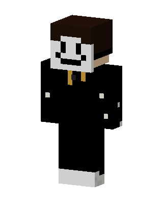 Black Villain Boy Minecraft goth skin