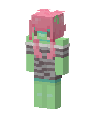 Melon Girl skin, 3D preview