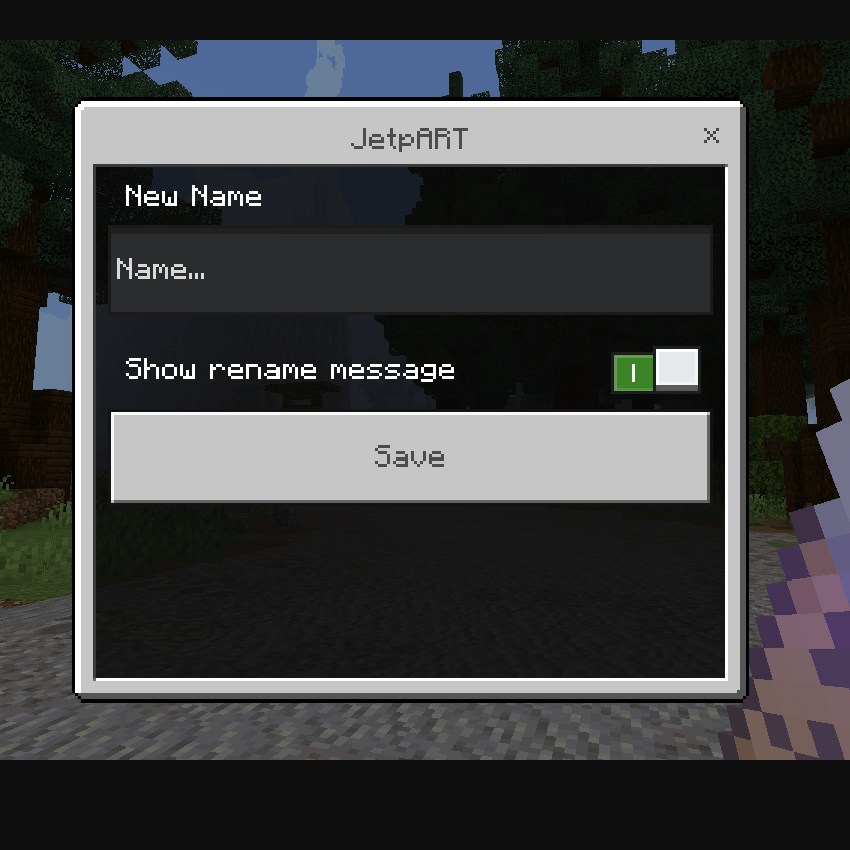 Interface for renaming 