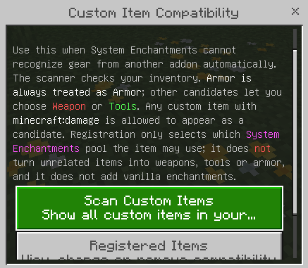 System Enchantements screenshot 2
